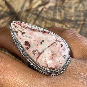 Leopardite Jasper Ring Size 8